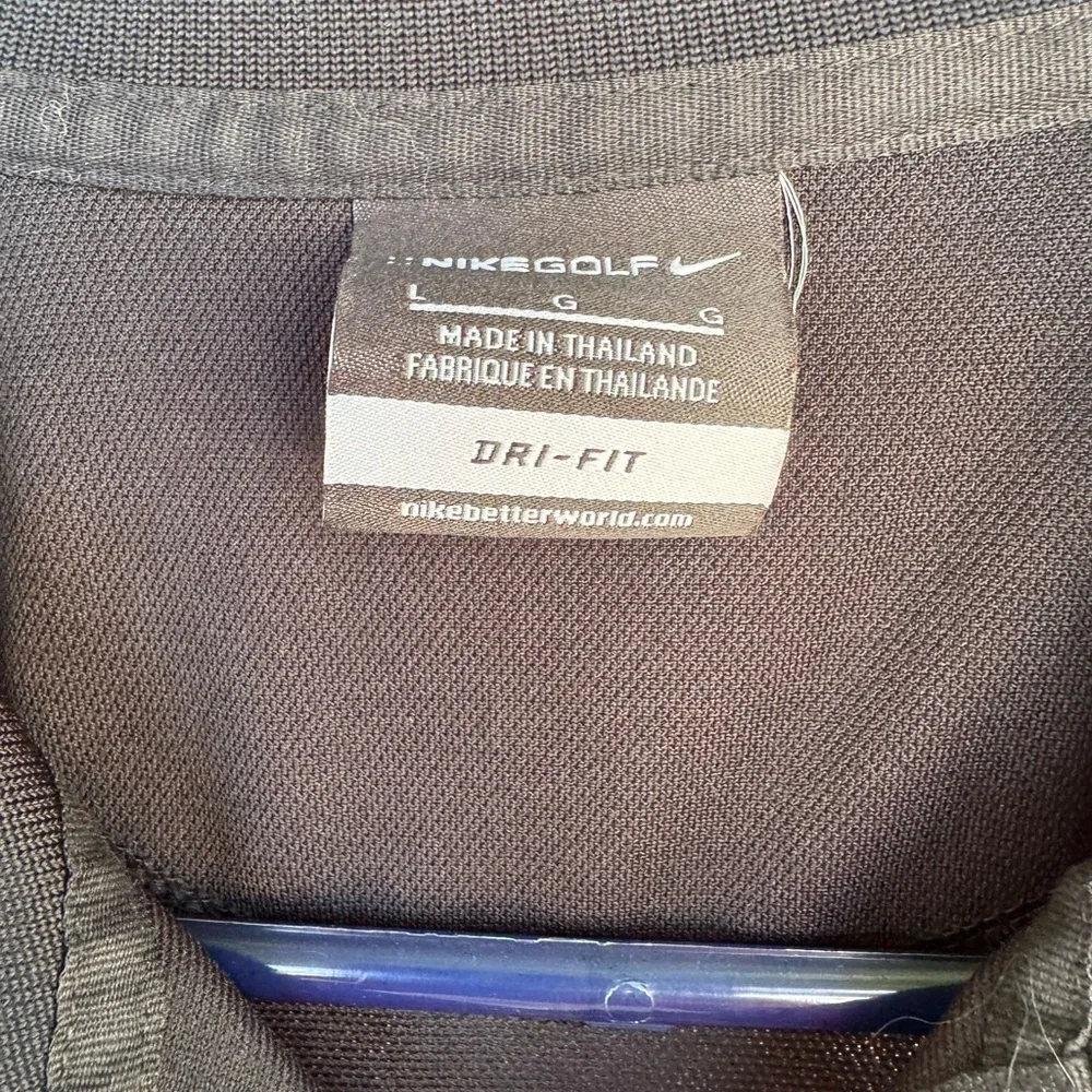 Nike Black Polo Shirt with‎ Yellow Logo